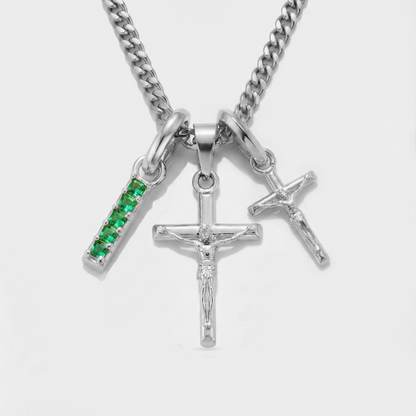 Build Your Own Pendant (Silver) | Emerald Stone