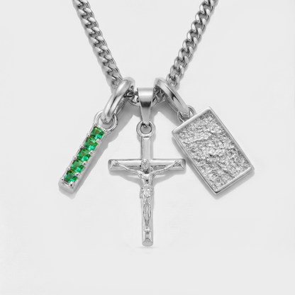 Build Your Own Pendant (Silver) | Emerald Stone