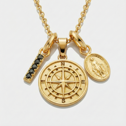 Build Your Own Pendant (Gold) | Onyx Stone