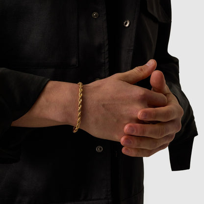 Rope Bracelet (Gold) 5mm