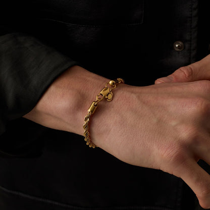 Rope Bracelet (Gold) 5mm