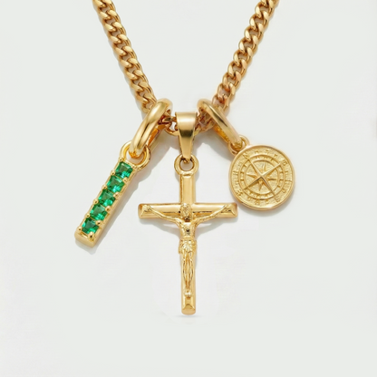 Build Your Own Pendant (Gold) | Emerald Stone