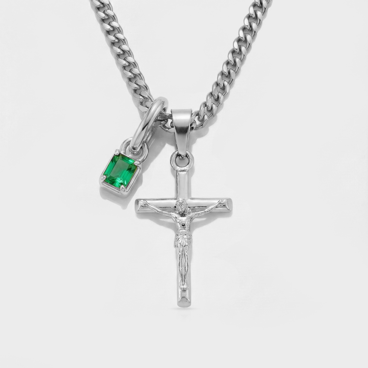 Build Your Own Pendant (Silver) | Emerald Stone