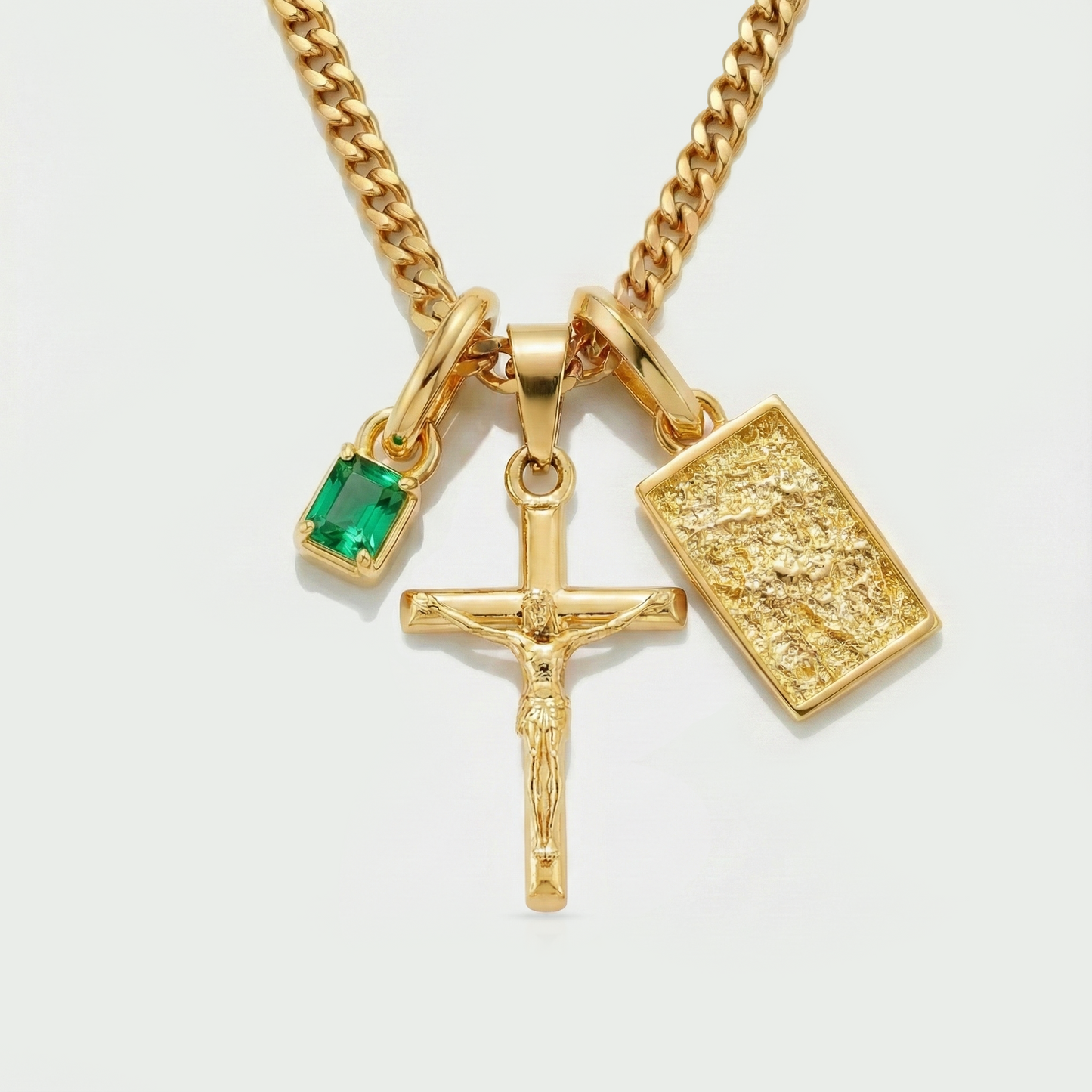 Build Your Own Pendant (Gold) | Emerald Stone
