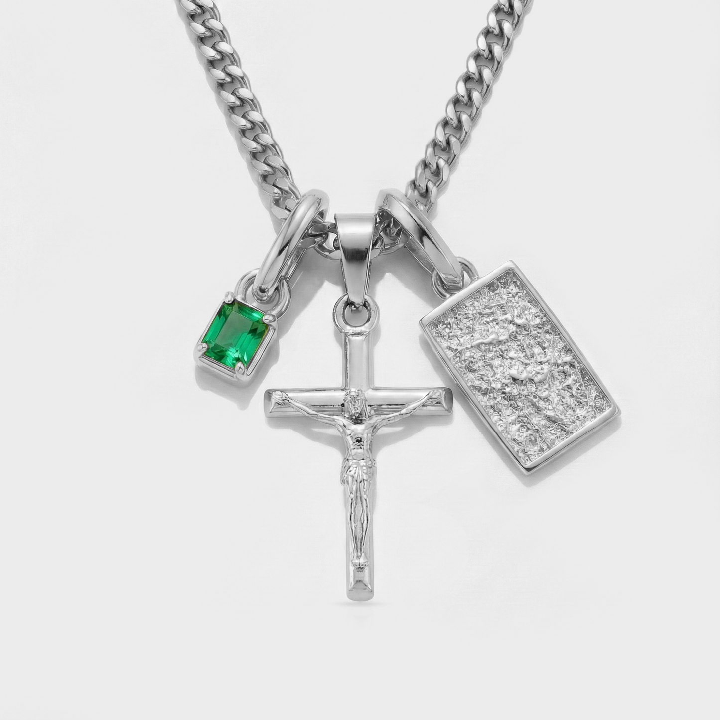 Build Your Own Pendant (Silver) | Emerald Stone