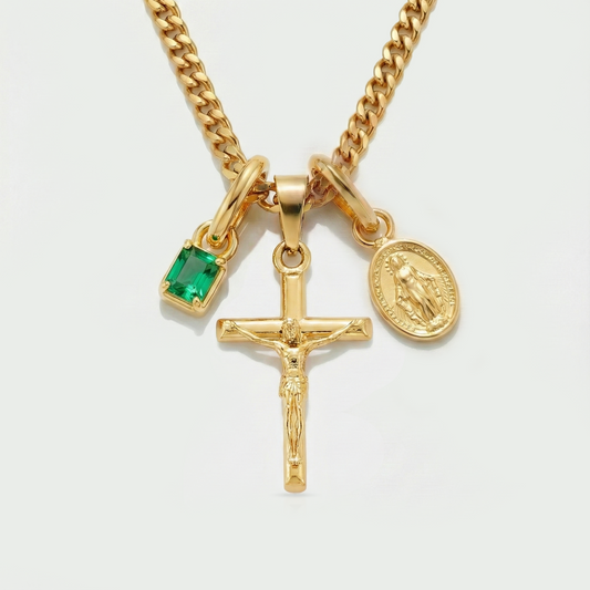 Build Your Own Pendant (Gold) | Emerald Stone