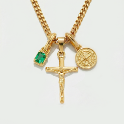 Build Your Own Pendant (Gold) | Emerald Stone