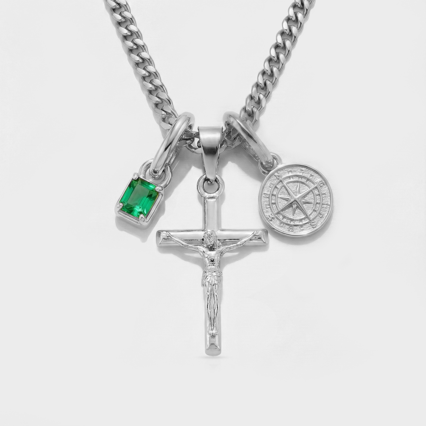 Build Your Own Pendant (Silver) | Emerald Stone