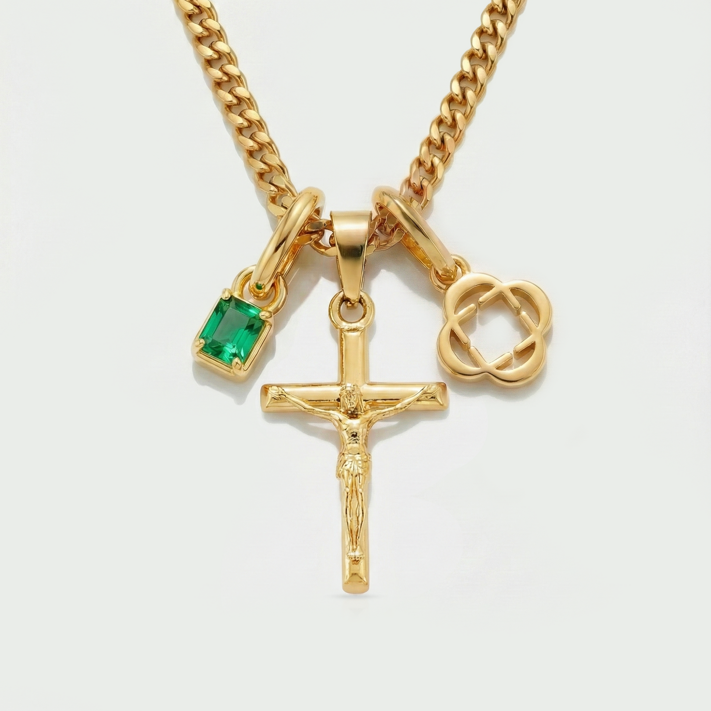 Build Your Own Pendant (Gold) | Emerald Stone