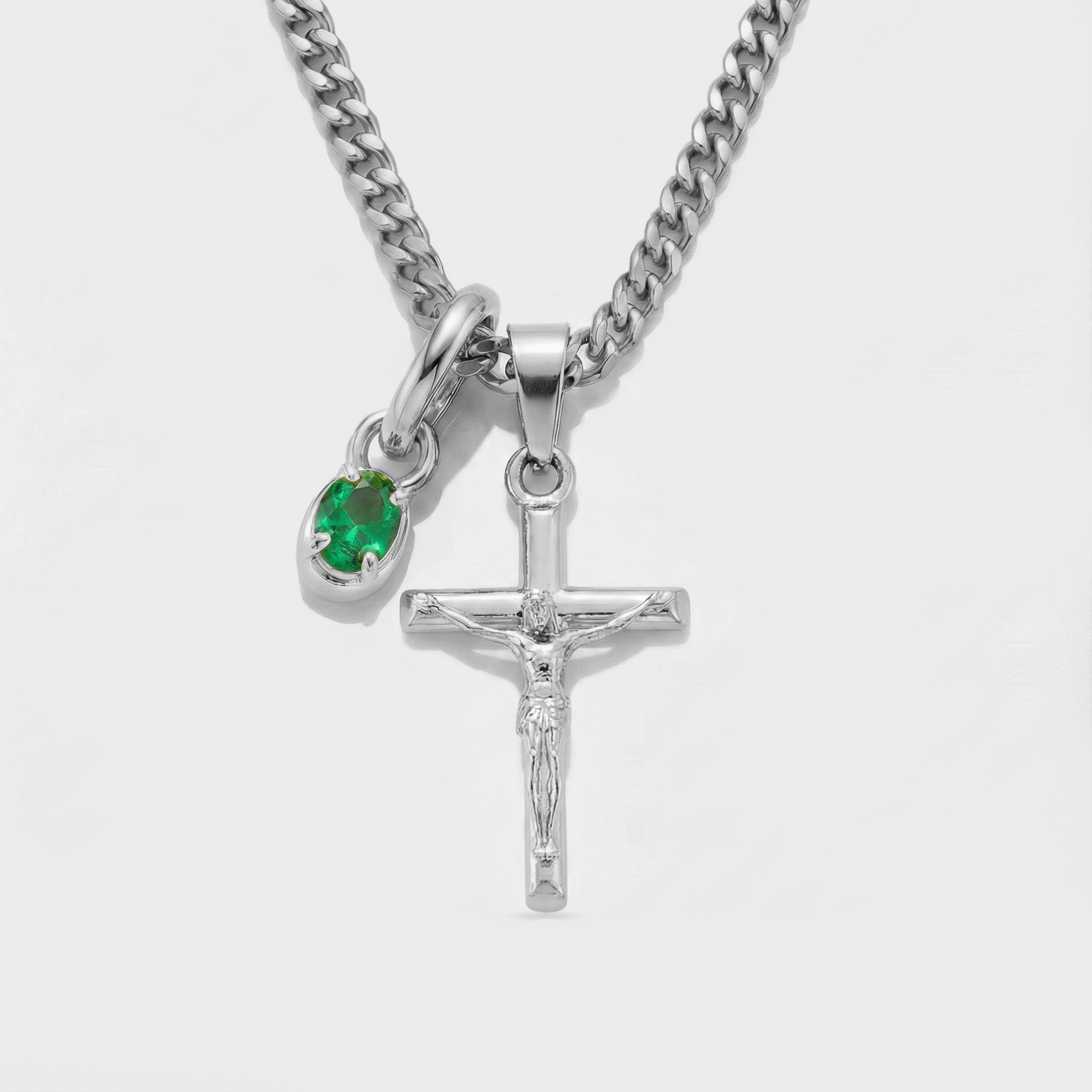 Build Your Own Pendant (Silver) | Emerald Stone