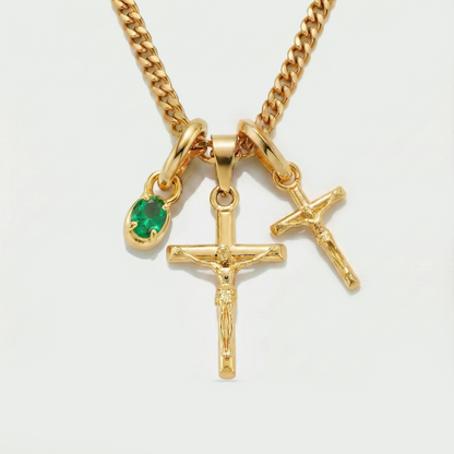 Build Your Own Pendant (Gold) | Emerald Stone