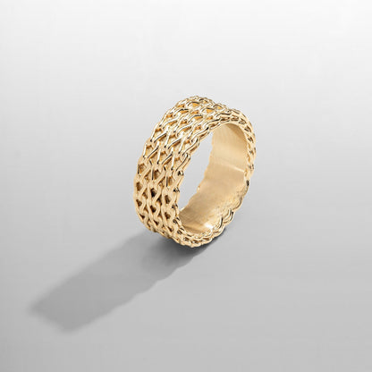 Rope Stack Ring (Gold)