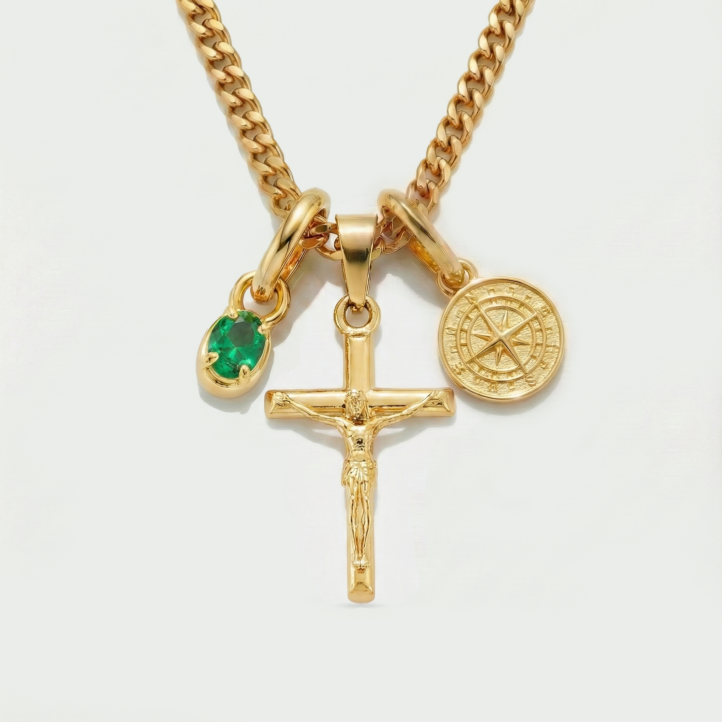 Build Your Own Pendant (Gold) | Emerald Stone