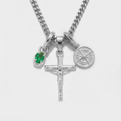 Build Your Own Pendant (Silver) | Emerald Stone