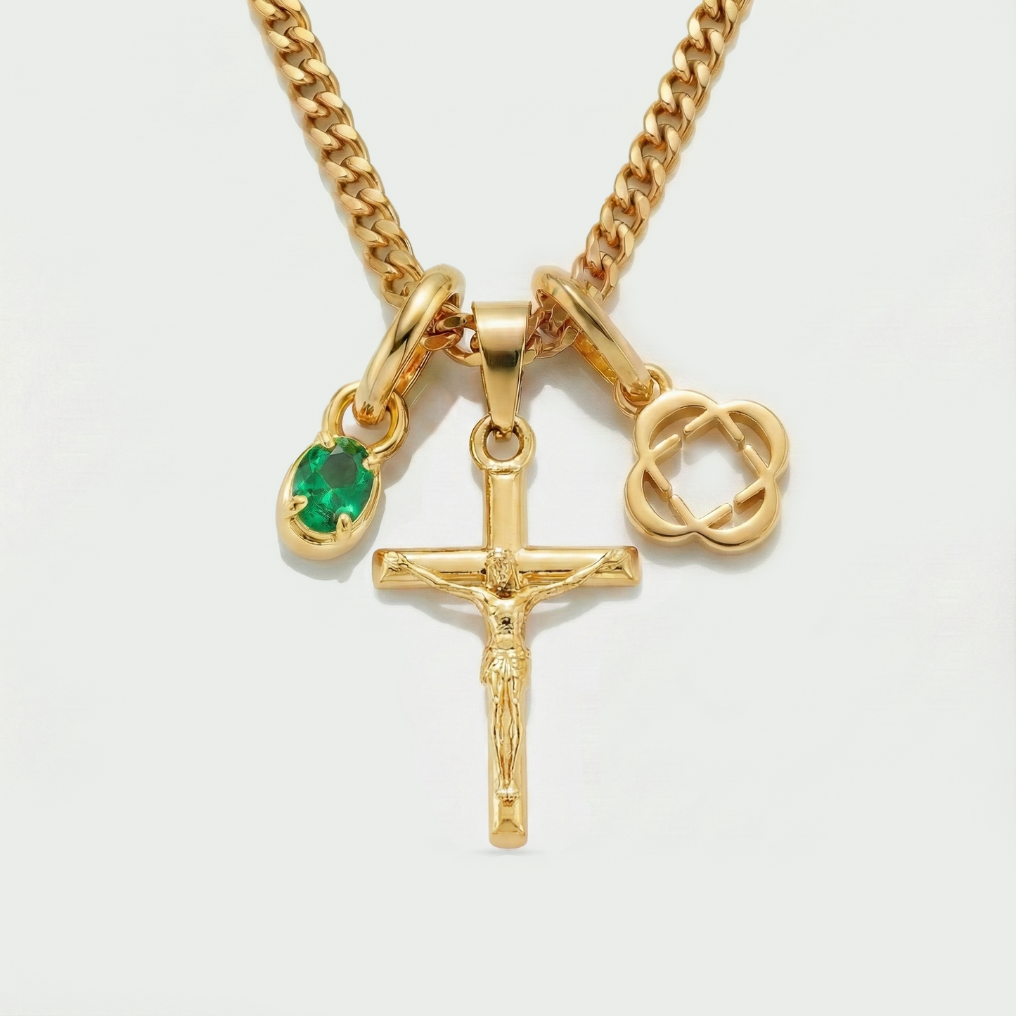 Build Your Own Pendant (Gold) | Emerald Stone