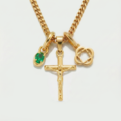Build Your Own Pendant (Gold) | Emerald Stone