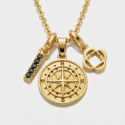 Build Your Own Pendant (Gold) | Onyx Stone