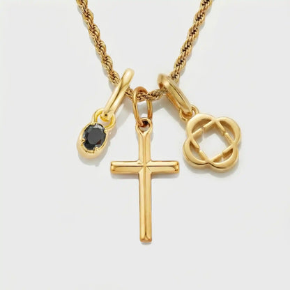 Build Your Own Pendant (Gold) | Onyx Stone