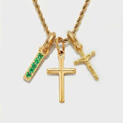 Build Your Own Pendant (Gold) | Emerald Stone