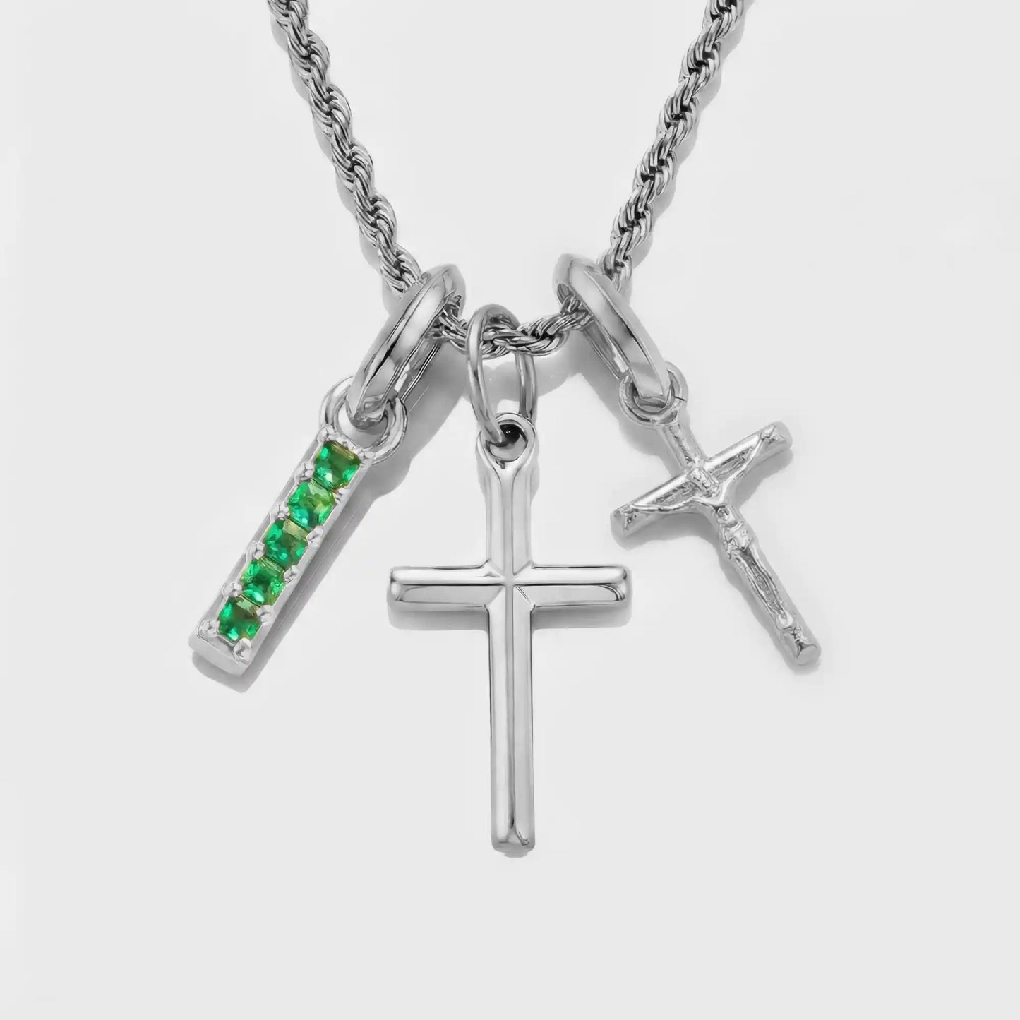 Build Your Own Pendant (Silver) | Emerald Stone