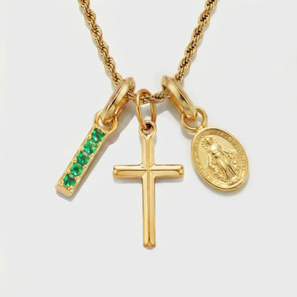 Build Your Own Pendant (Gold) | Emerald Stone
