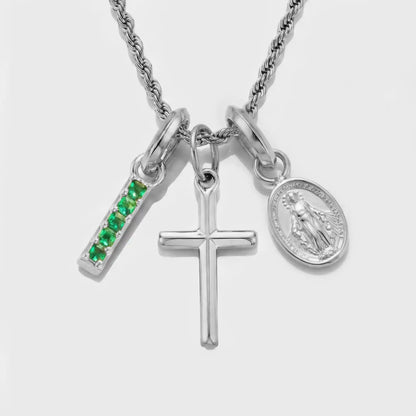 Build Your Own Pendant (Silver) | Emerald Stone