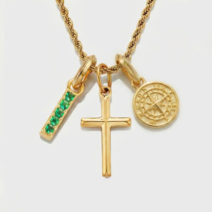 Build Your Own Pendant (Gold) | Emerald Stone