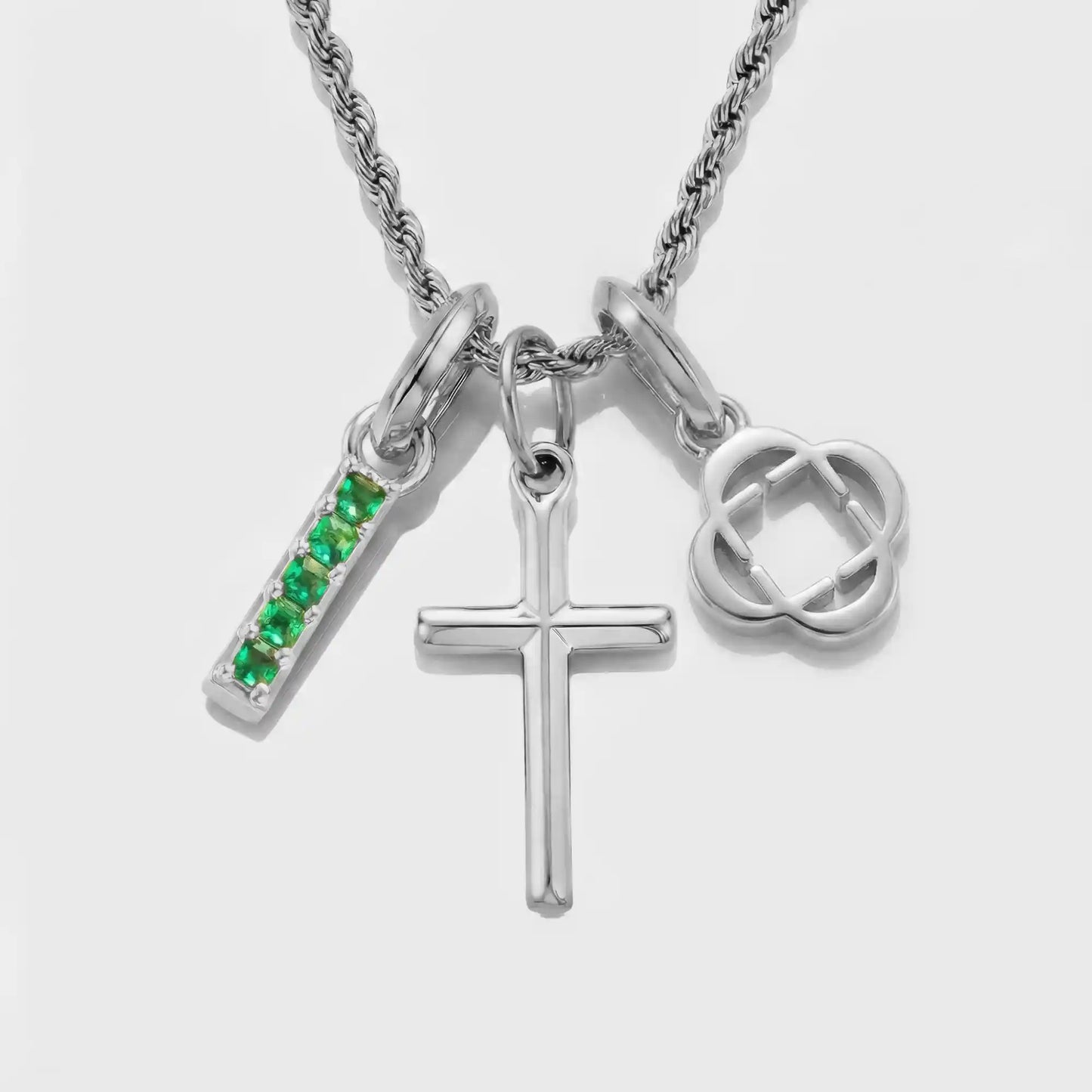 Build Your Own Pendant (Silver) | Emerald Stone