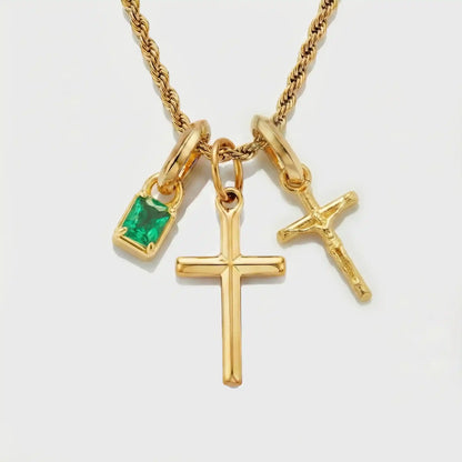 Build Your Own Pendant (Gold) | Emerald Stone