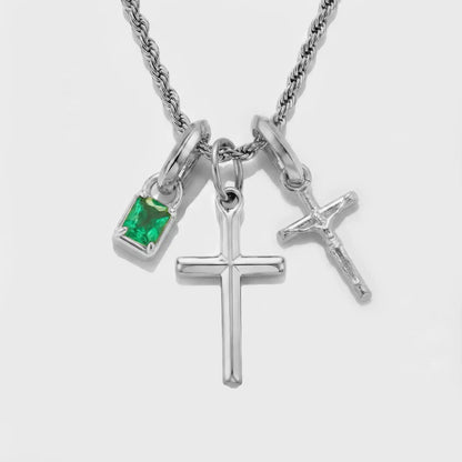 Build Your Own Pendant (Silver) | Emerald Stone