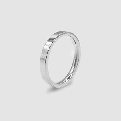 Flat Band Ring (Silver) 3mm