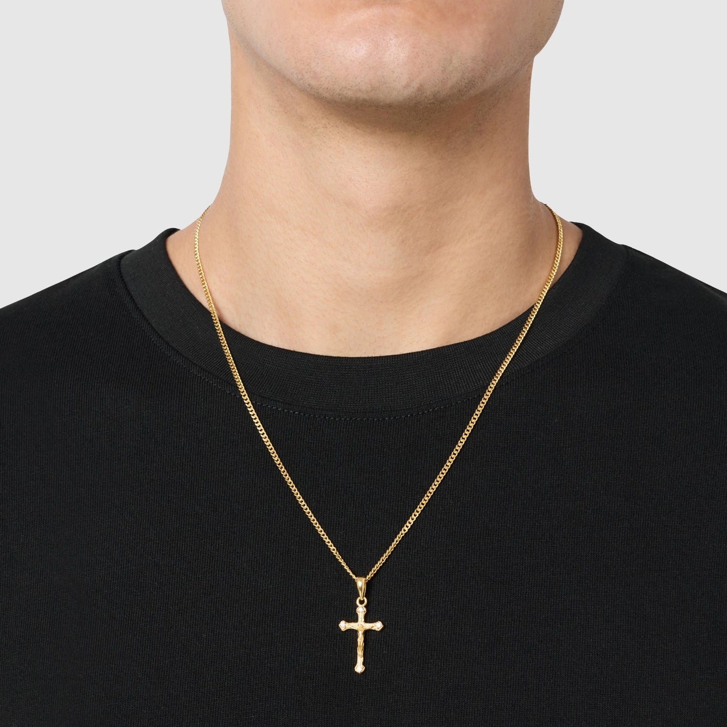 Melted Crucifix (18ct Gold) | Sterling Silver