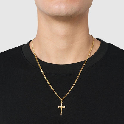 Melted Crucifix (18ct Gold) | Sterling Silver