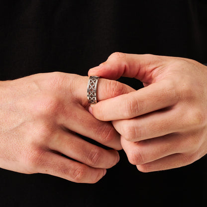 Clover Band Ring (Silver)