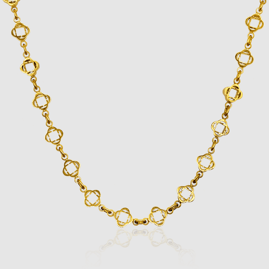 Clover Link Necklace (Gold)