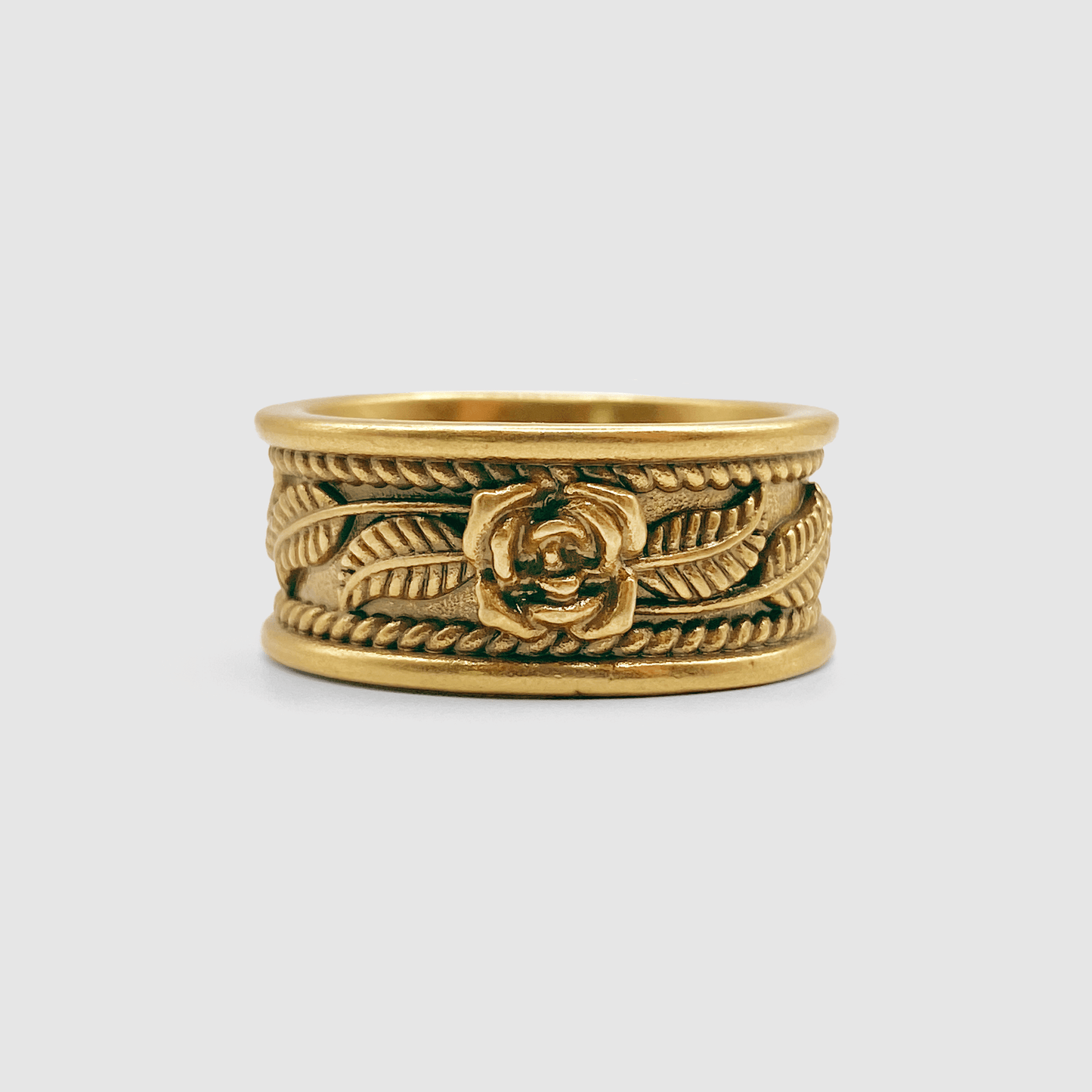 Rose Band Ring (Gold)