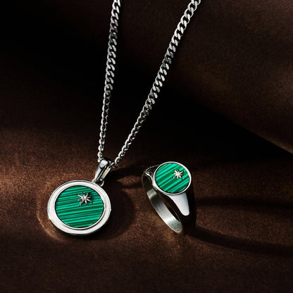 Malachite North Star (Silver)