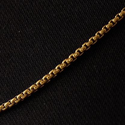 Round Box Chain (Gold) 2mm