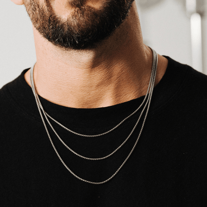 Round Box Chain (Silver) 2mm