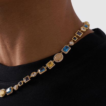 Sapphire Gemstone Necklace (Gold)
