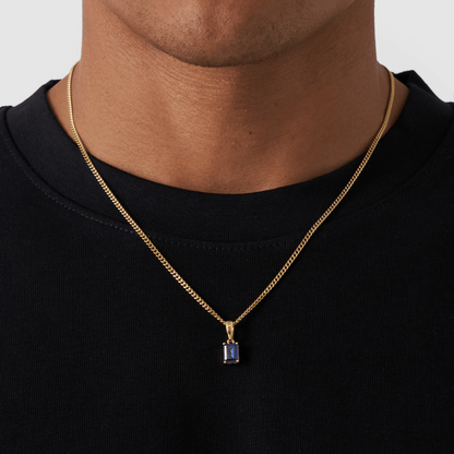 Sapphire Stone Pendant (Gold)
