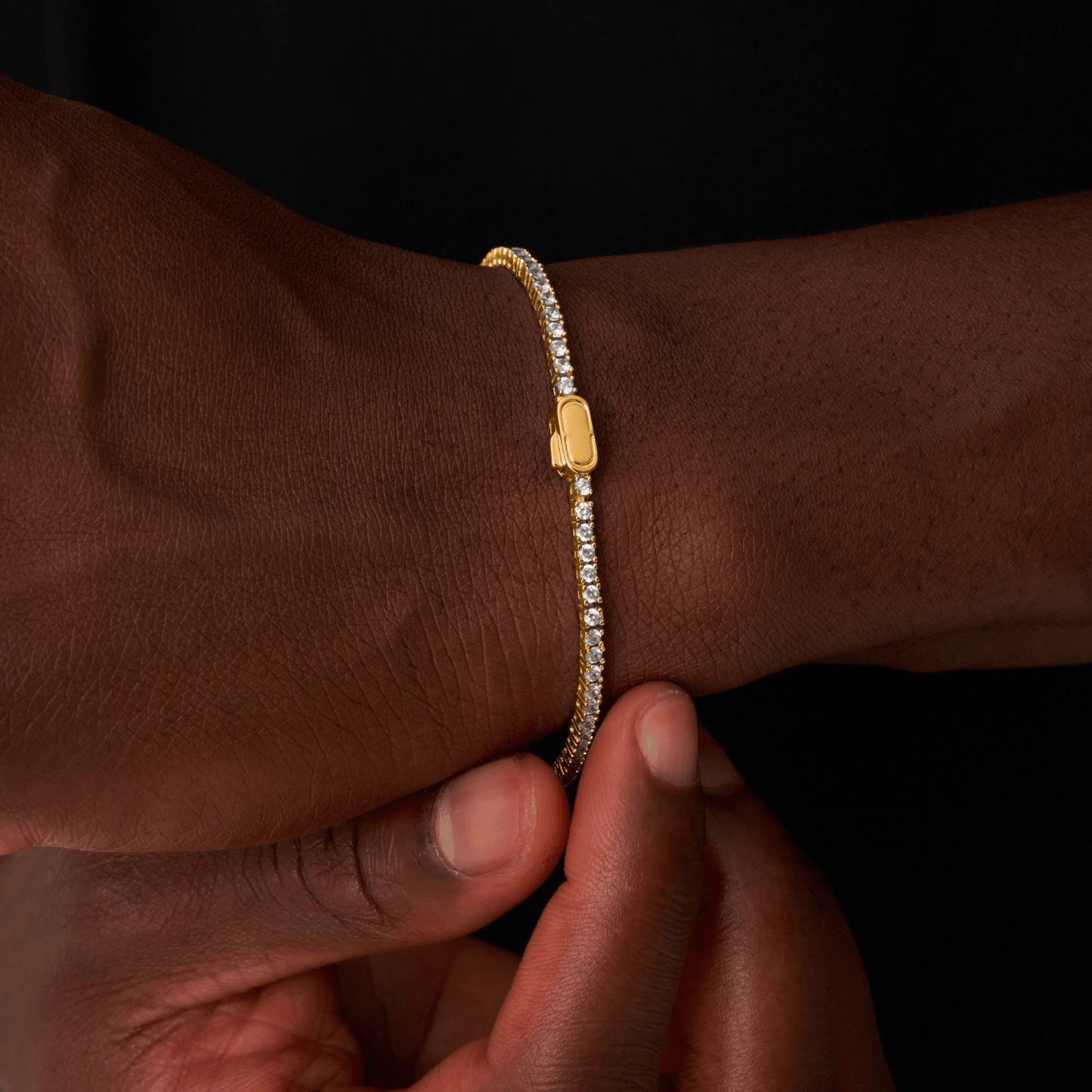 Tennis Bracelet (Gold) 2mm