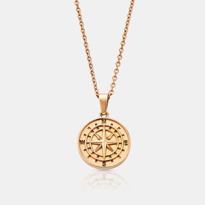 Compass Pendant (Rose Gold)