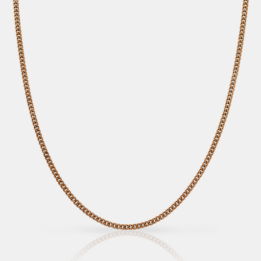 Cuban (Rose Gold) 2mm