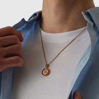 Enamel Saint Christopher (Gold)