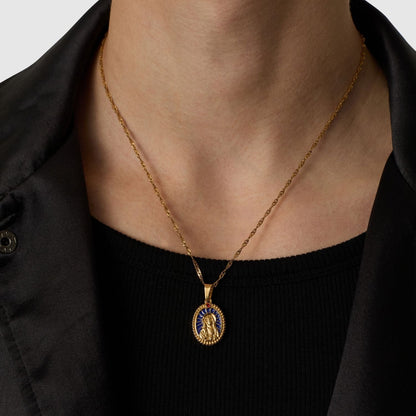 Enamel Virgin Mary (Gold)