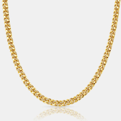 Half Iced Cuban (Gold) 6mm