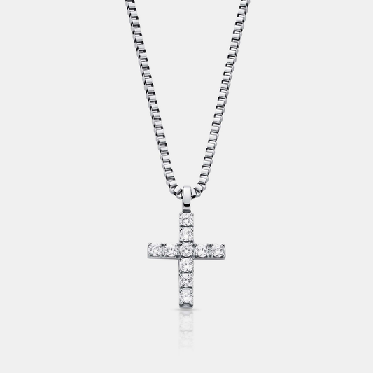 Iced Cross (Silver)