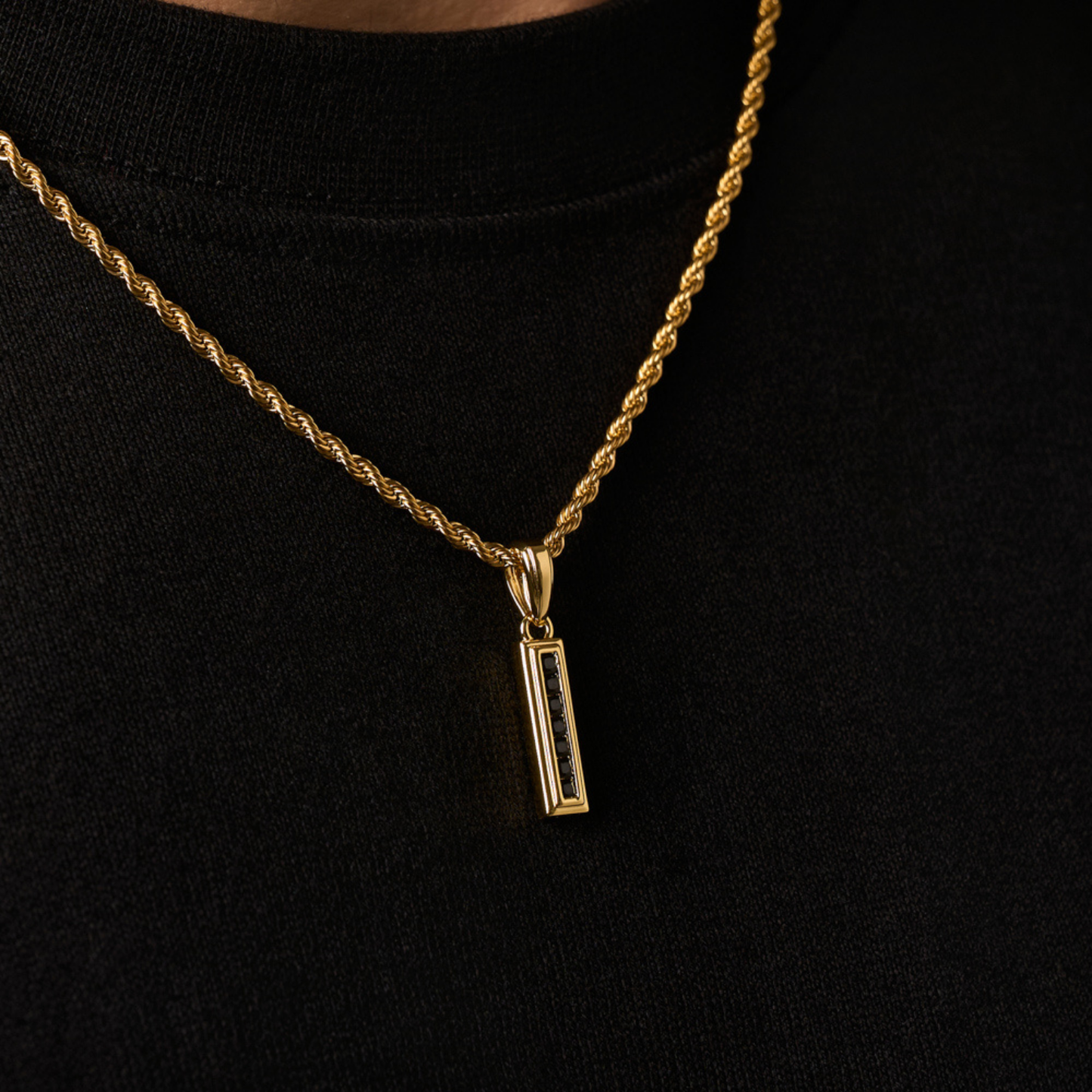 Mini Onyx Stone Totem (Gold)