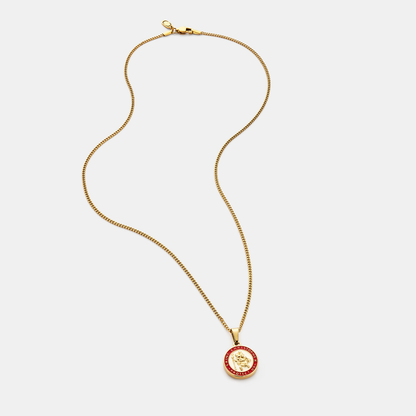 Enamel Saint Christopher (Gold)